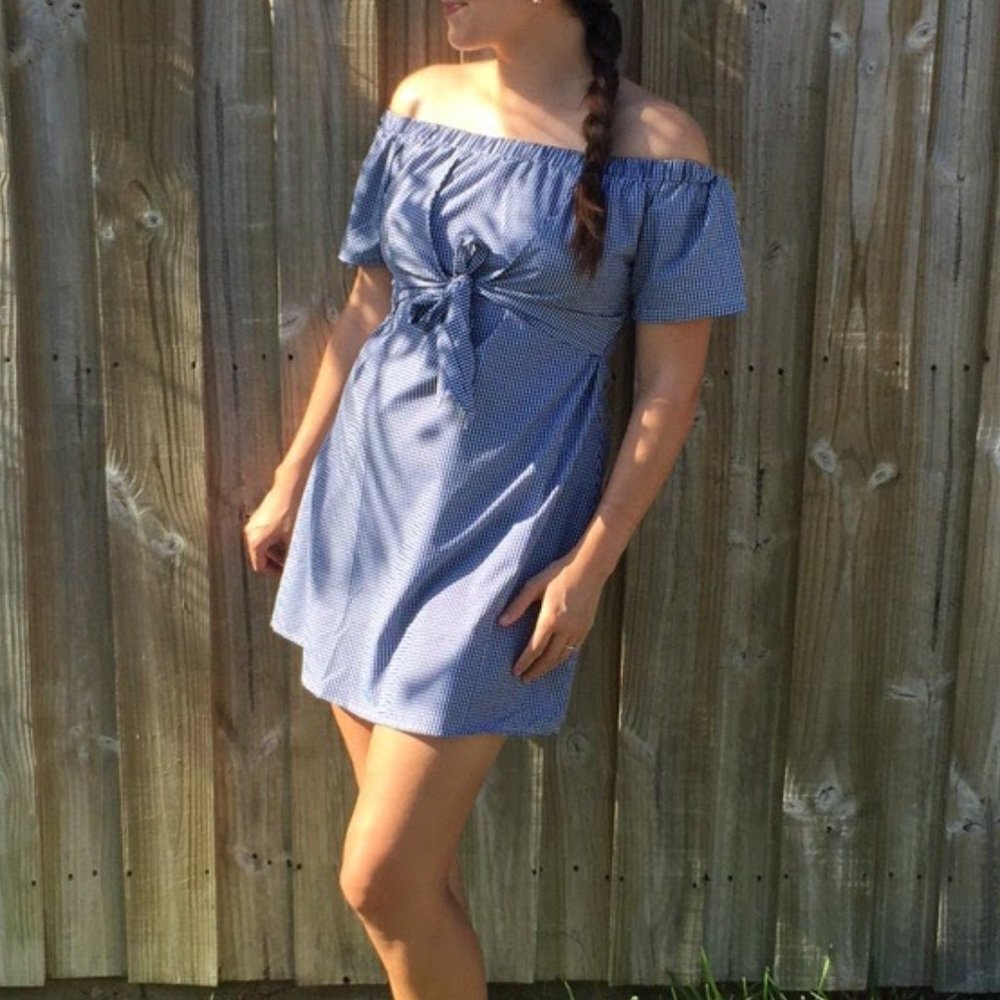 Style Envy Gingham Off-Shoulder